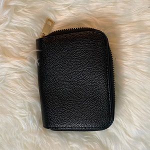 Small Black Leather Wallet